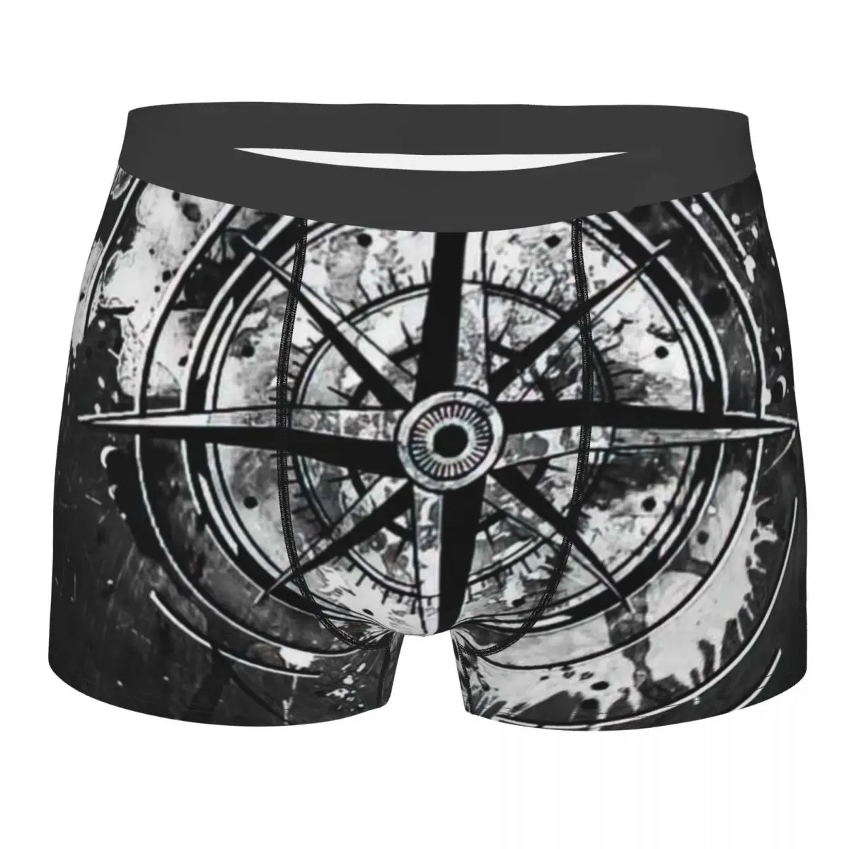 Compass Men's Boxer Briefs Shorts Men Underpants Cartoon Anime Funny Men's Panties Soft Underwear For Men