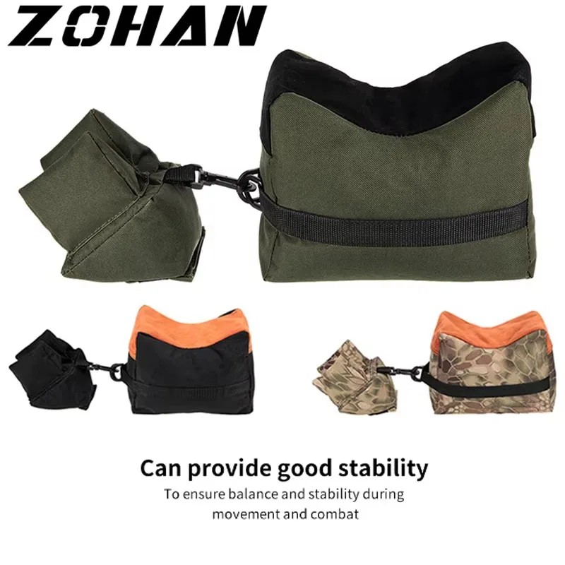 

ZOHAN Tactical Sniper Rifle Shooting Pack, Fillable Sand Plastic, Improved Stability, Rest Bag, Hunting Accessories Weapon Mount