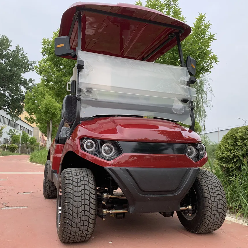 Hot Sale Customized Electric Golf Cart Four Wheeler Club 60V Gas Or Battery Powered The 4-Seater Gas-Powered 300CC Golf Cart