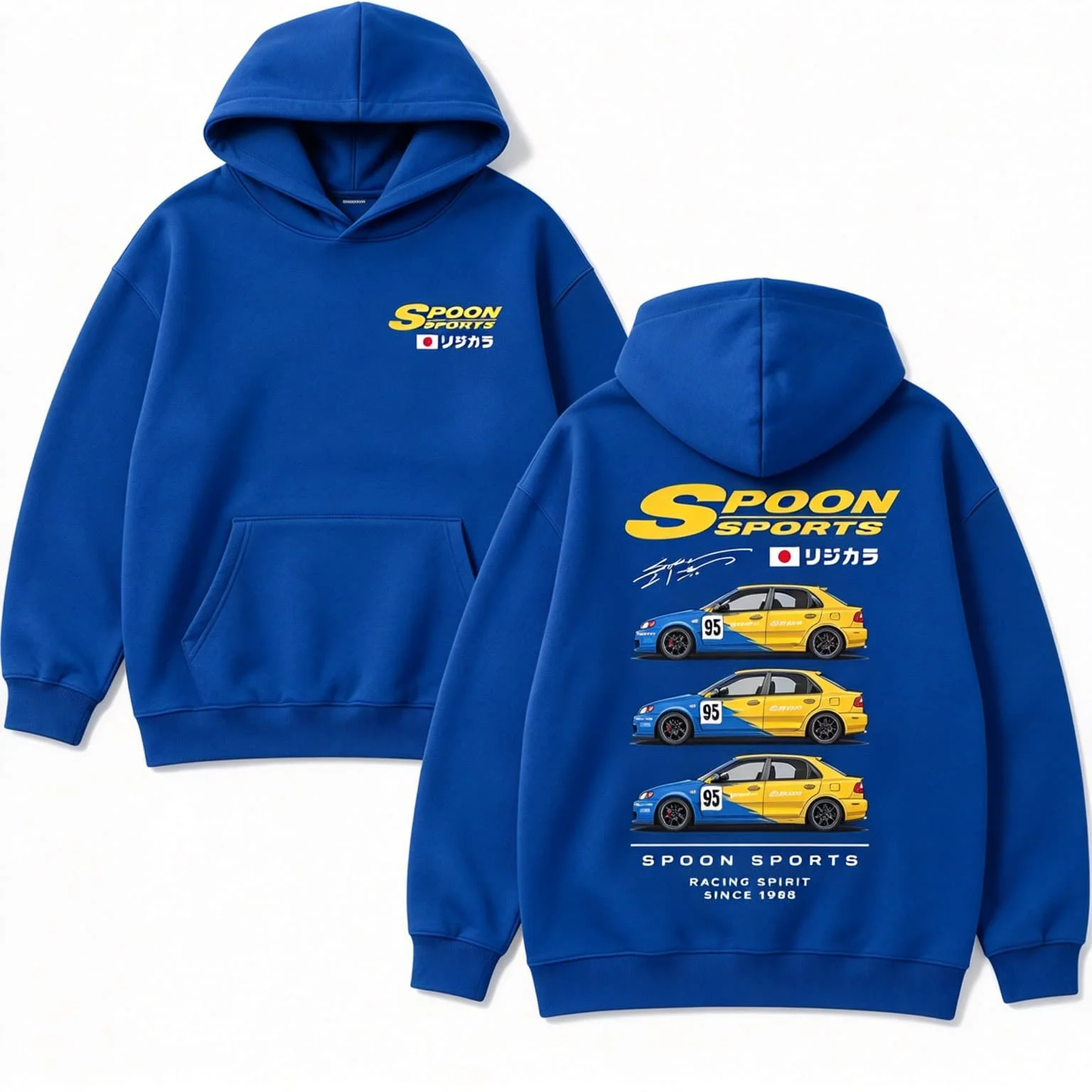 Rs Grauer Sportwagen-Coupé Civic Spoon Sport JDM Herbst Winter US Unisex Pullover Damen Sweatshirt Jungen Top Baumwolle Herren Hoodie – Detail 10