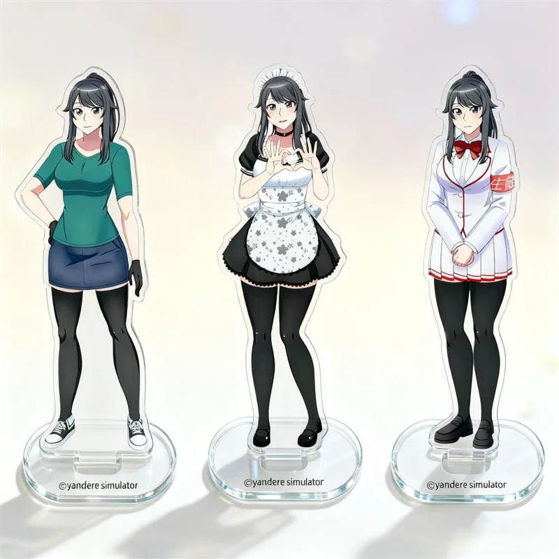 

Game Yandere Simulator Ayano Aishi Ryoba Aishi Cosplay Stand Model Plate Acrylic Ornament Desktop Figure Accessory Props