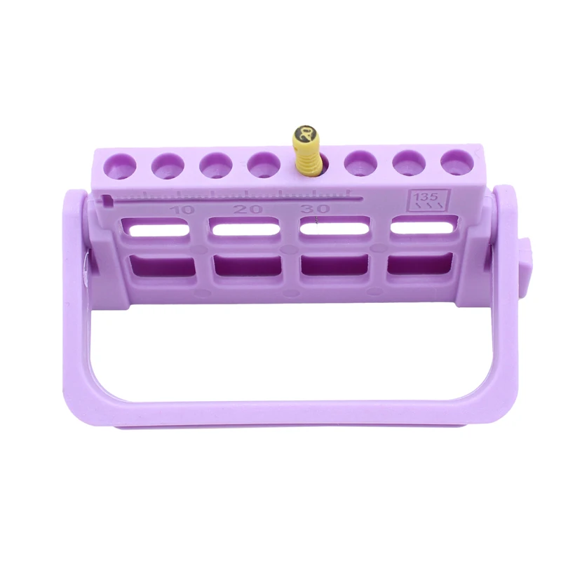 Dental Endo Files Holder 8 Holes 16 Holes with Record 3 Colos Endo Stand Endo Tray for Endodontic Files Organizer Endo Box