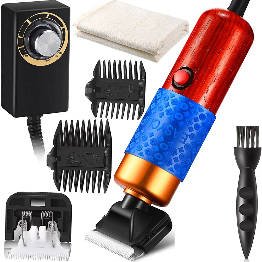 Carpet Trimmer Carpet Clipper with Tufting Cloth Low Noise Rug Carver Speed Adjustable Power Tufting Clipper US Plug