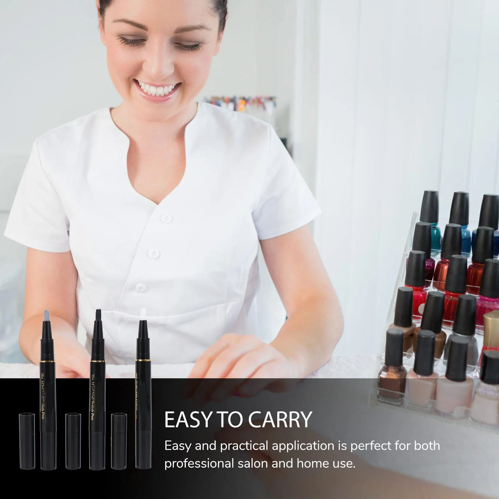 Vernis à ongles Gel pour femme, stylo, outil de manucure, accessoire de décoration, bricolage, 3 pièces