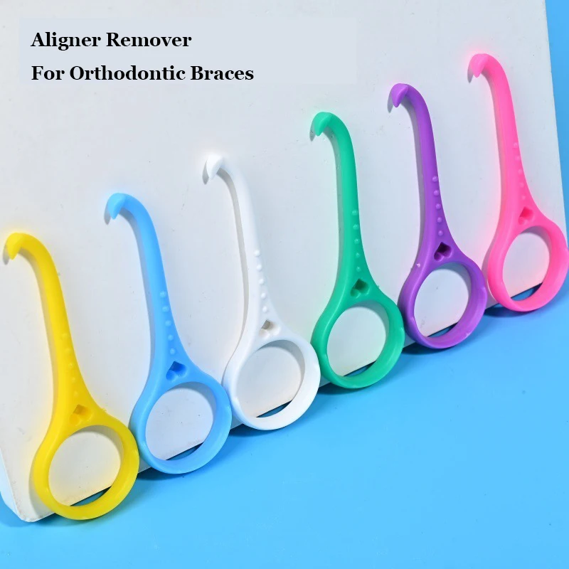 

10pcs/pack Aligner Remover Hook For Orthodontic Braces Invisalign Removable Braces Removal Elastic Hook Portable Oral Care Tools