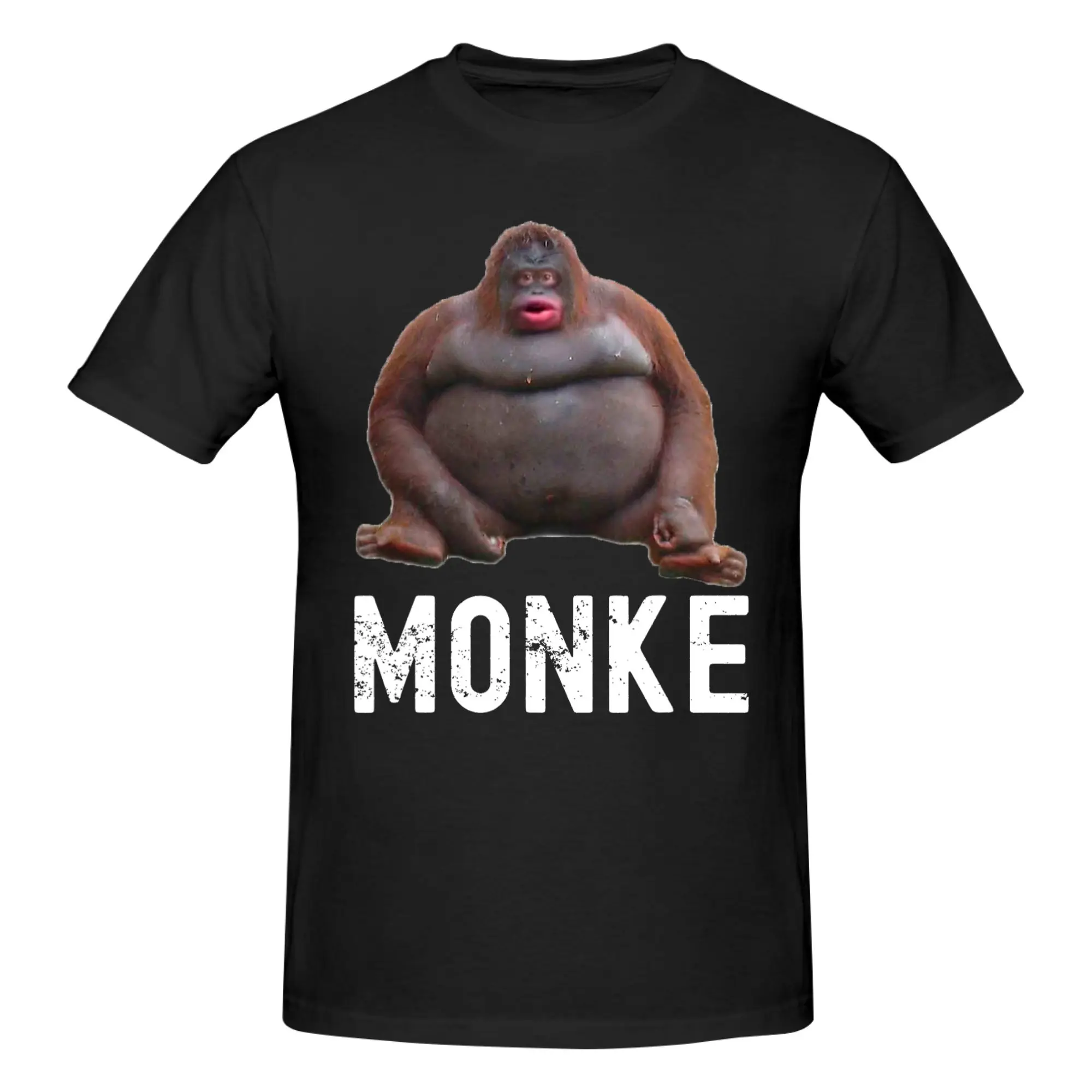1 Piece Uh Oh Stinky Monke Apparel Monkey Meme Funny Graphic 100% Cotton T-Shirt Le Monke Meme Tops Tees For Men