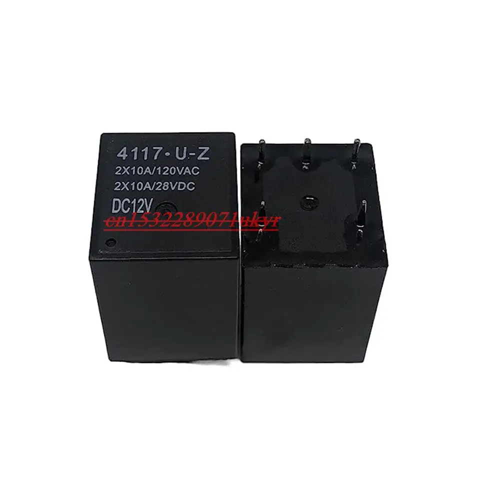 1Pcs Power Relay 4117-U-Z-DC12V 5pin 10A 2X10A for Ford Fiat Punto 188 Power Steering City