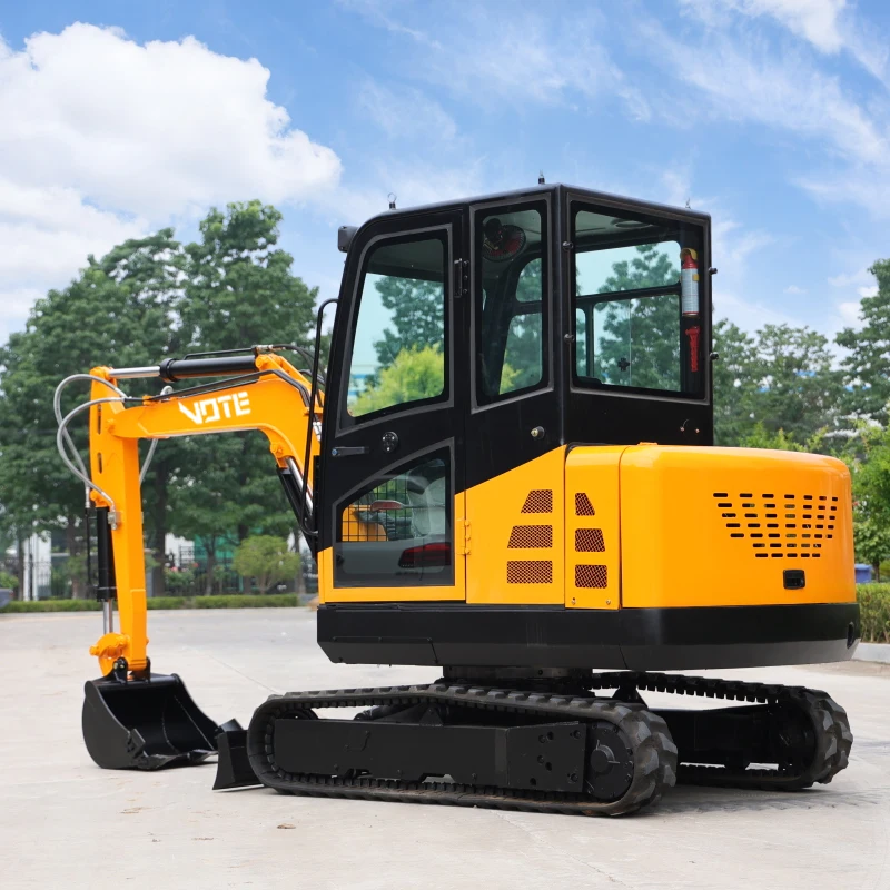 Earth-moving Machinery 3 Ton Mini Excavator Free Shipping Multifunctional Mini Crawler Digger Fast Delivery Small Escavadeira