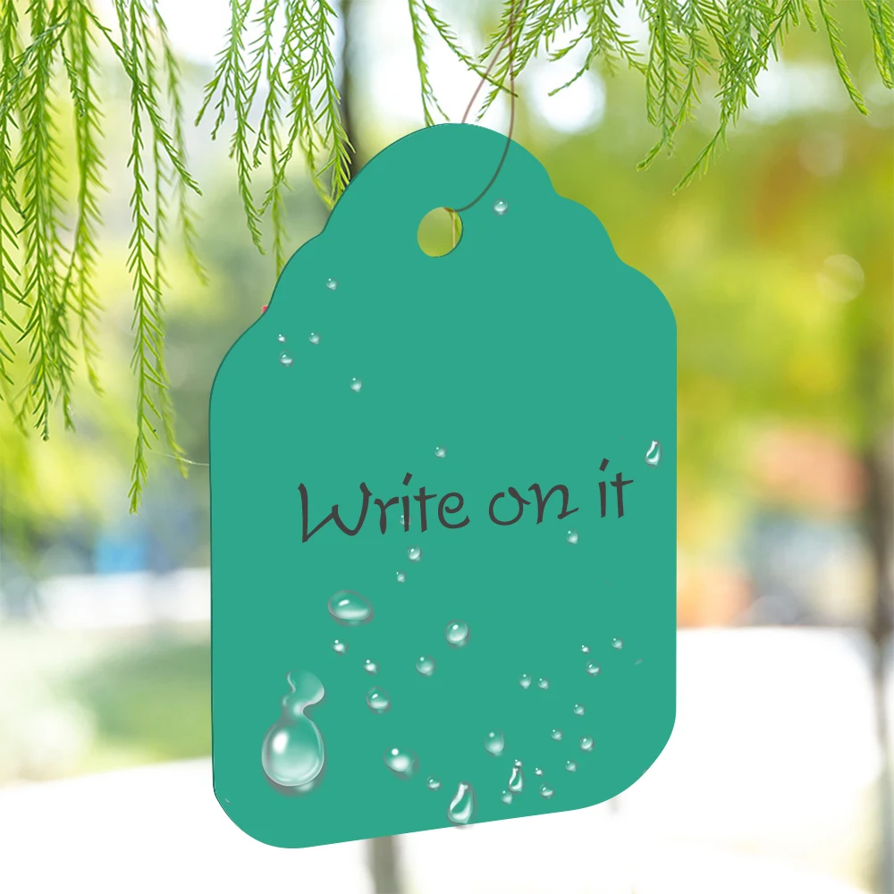 Size S M L XL XXL Hanging Plant Tags with String Colorful Plastic PVC Garden Label Outdoor Indoor Marker Signs Reusable Writable