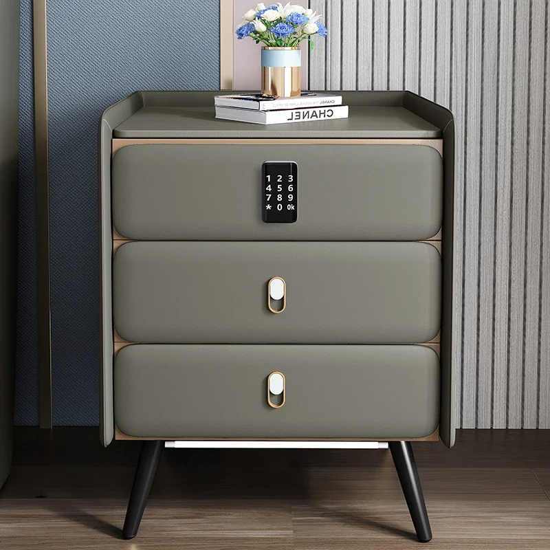 Cheap Comfortable Drawers Storage Locker Bedsides Wood Cabinet Cute Living Room Side Nightstands Mesa De Noche Home Furniture