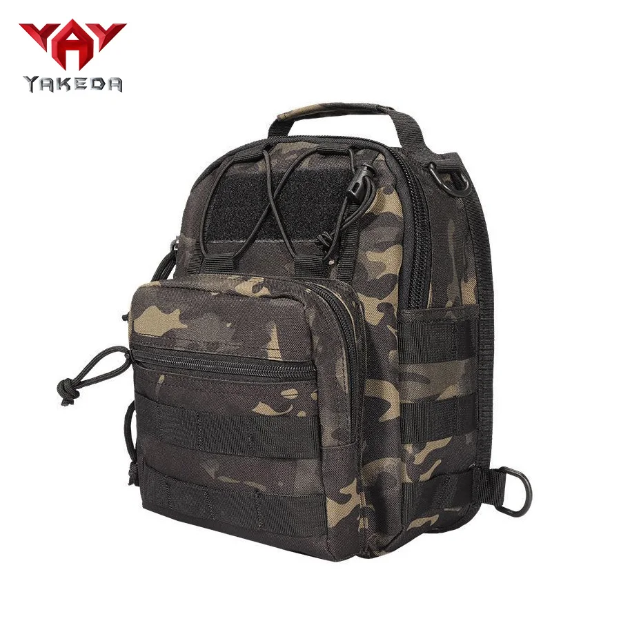 YAKEDA Bolsa de pecho táctica camuflaje cruzada diagonal compacta - imagen 5
