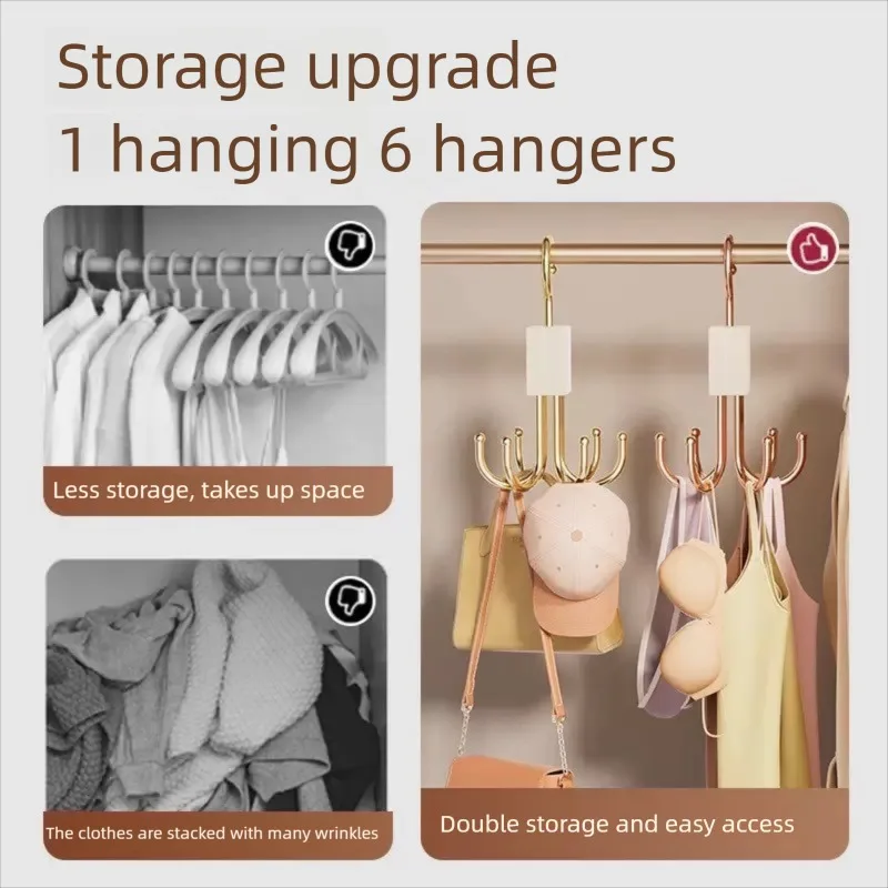 1-16 Stück 360° ° Rotierender Gürtelaufhänger, robuster Metall-Organizer für Gürtel, Schals, Krawatten, BH, Zuhause, Wohnheim, Aufbewahrungsregal für Kleiderbügel – Detail 6