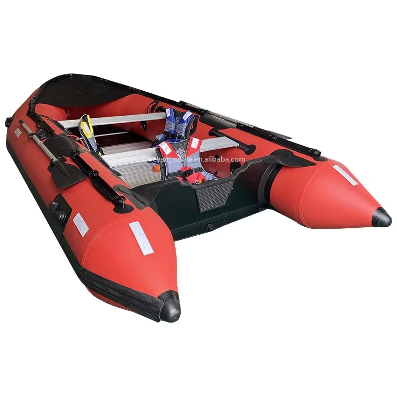 

【Popular】2 3 4 5 6 Person Inflatable Kayak Fishing Boat PVC Hypalon Kaboat Rescue Rubber Rowing Boat With Motor