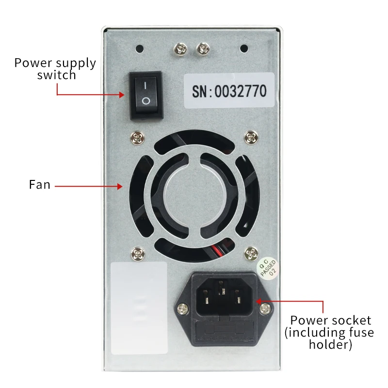 Tuodapu 60V 5A laboratory desktop power supply digital display adjustable switch DC power supply regulator 220V/110V