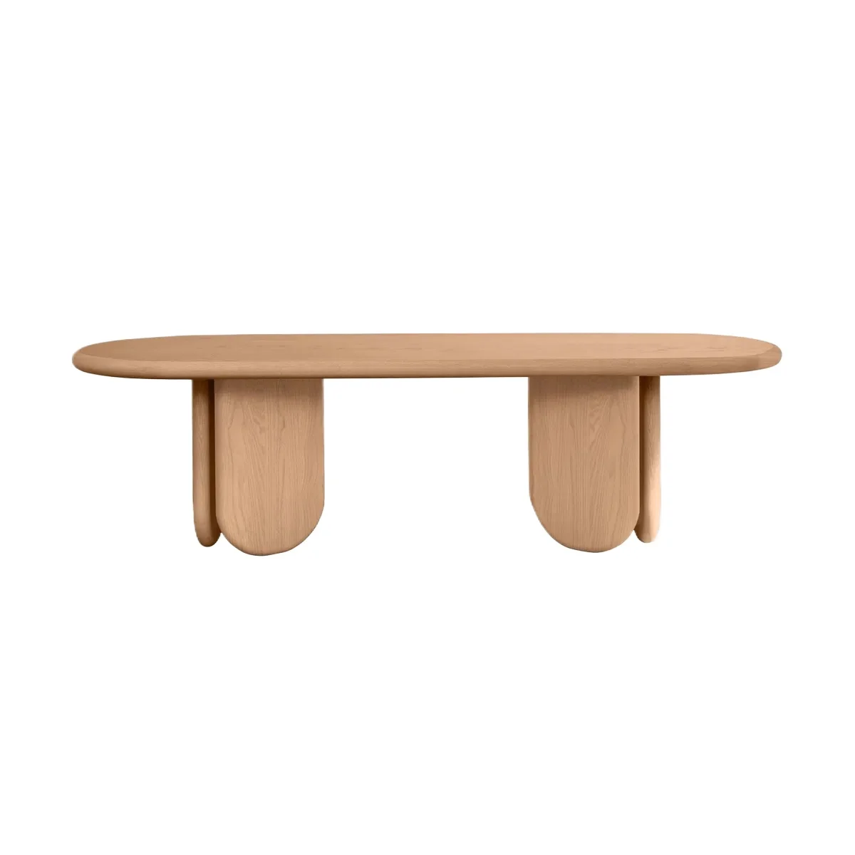 Modern Simple Solid Wood Dining Table Villa Large Flat Oval Table Household High-end Reception Conference Table