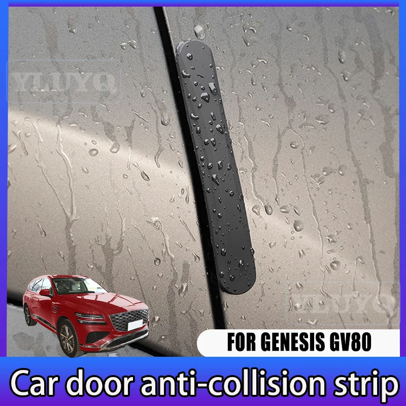 

For Genesis GV80 Car Door Protection Strip Silicone Anti-Collision Strip Sticker Exterior Accessories