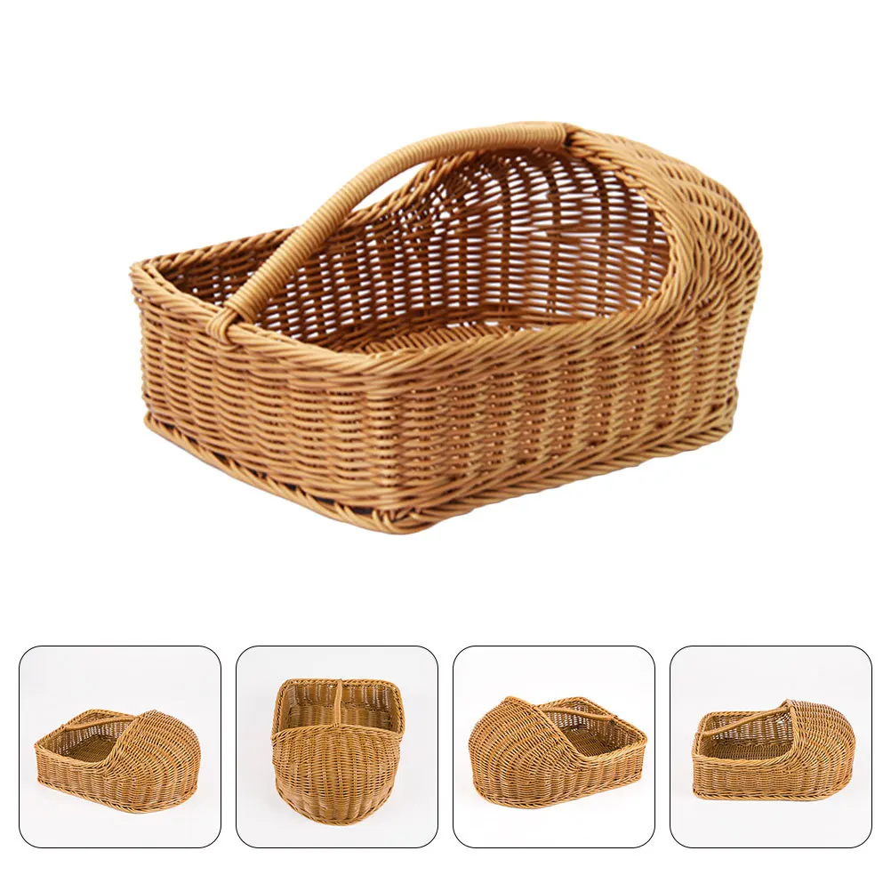 

Household Slipper Organizer Creative Rattan Woven PP Material Multi-Function Slipper Holder Suitable for Hotel Homestay Home