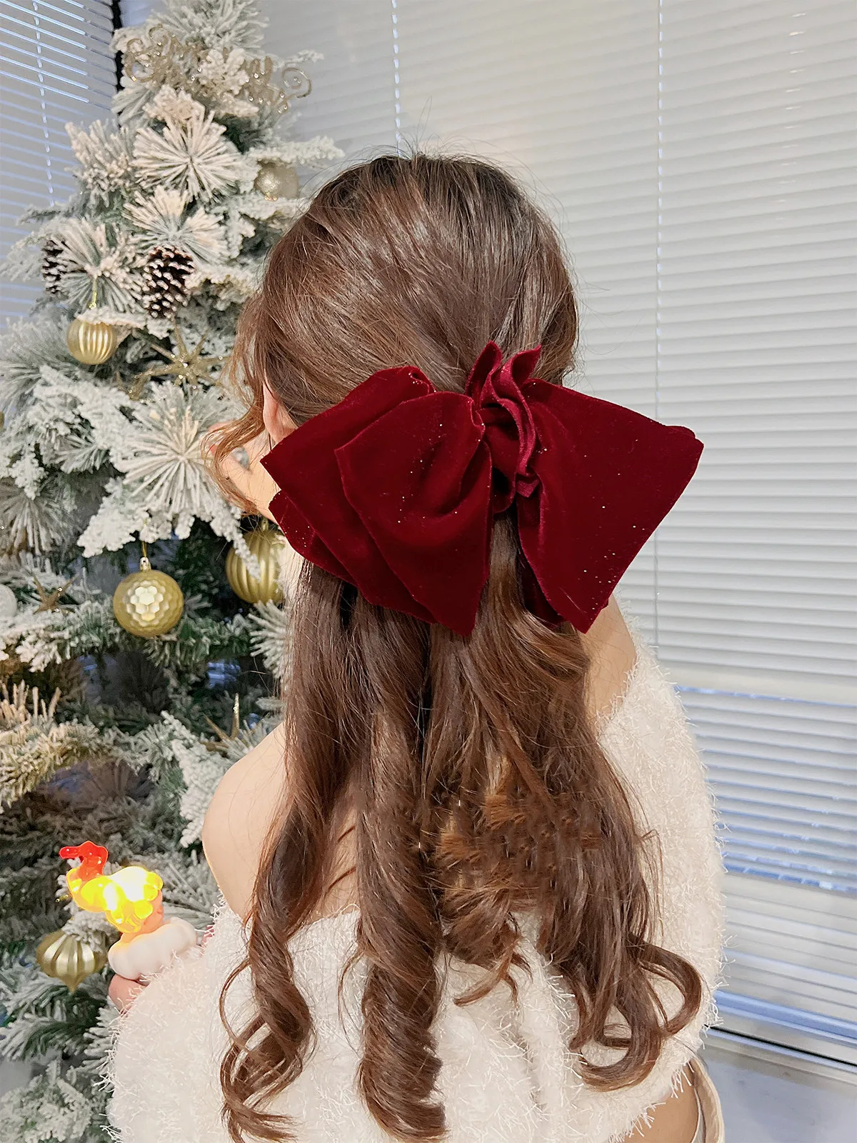 New Fashion Oversize Bow Hair Clip Velvet Hairpin for Women Girls Ribbon Barrette Bow Print clip Headwear Hair Accessories Hot