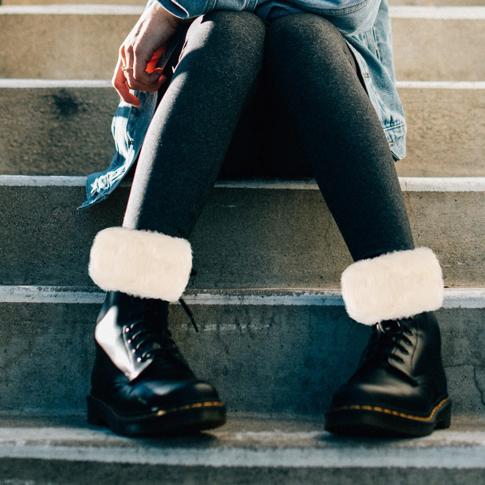 

1Pair Short Warm Leg Warmers Acrylic Fiber Boot Cover Women Winter Socks Warm Keeping Socks Stylish Shoes Accessory Comfortable