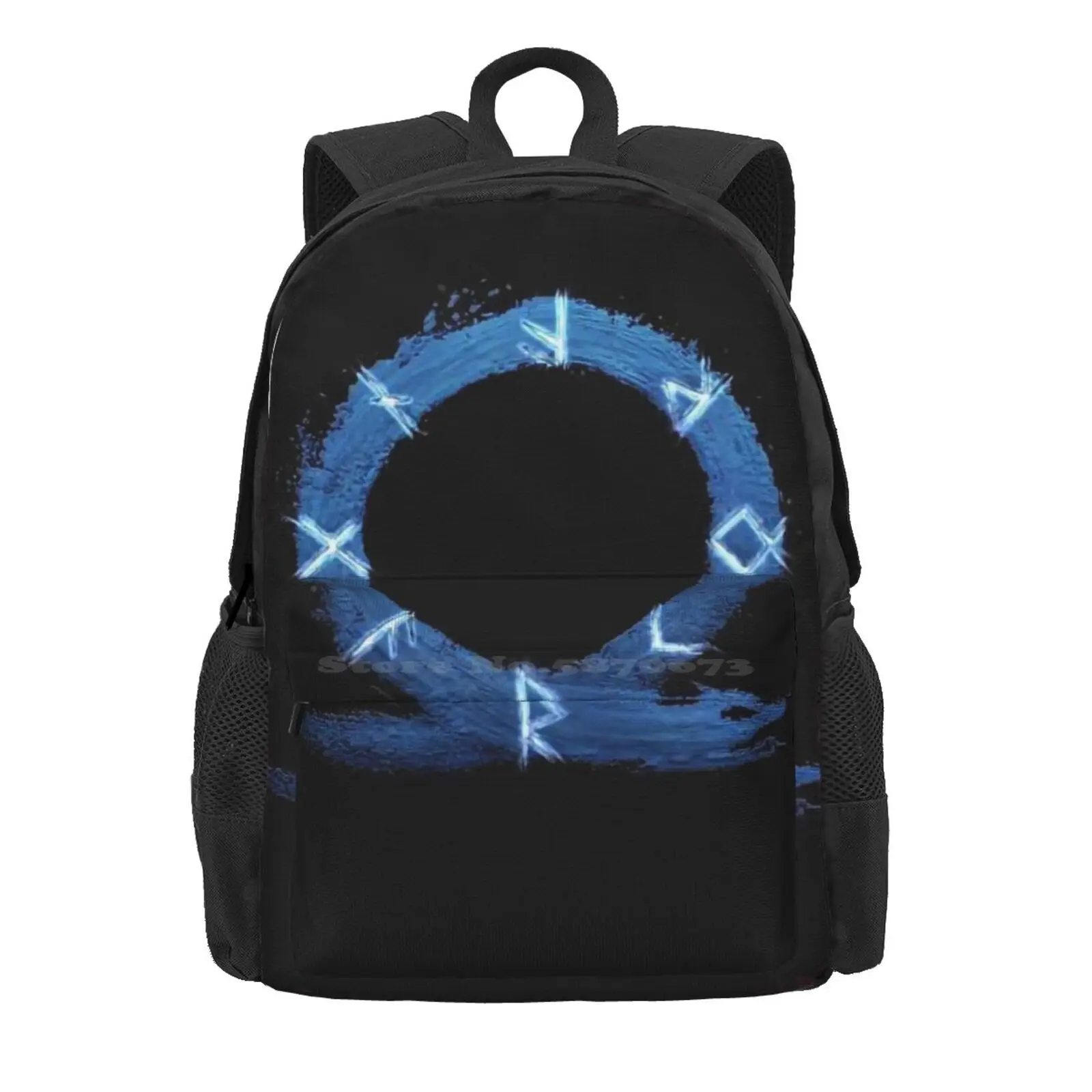 God Of War Ragnarok Hd Logo Hot Sale Schoolbag Backpack Fashion Bags Gow God Of War Ragnarok Kratos 3 Logo Emblem Nordic Gaming