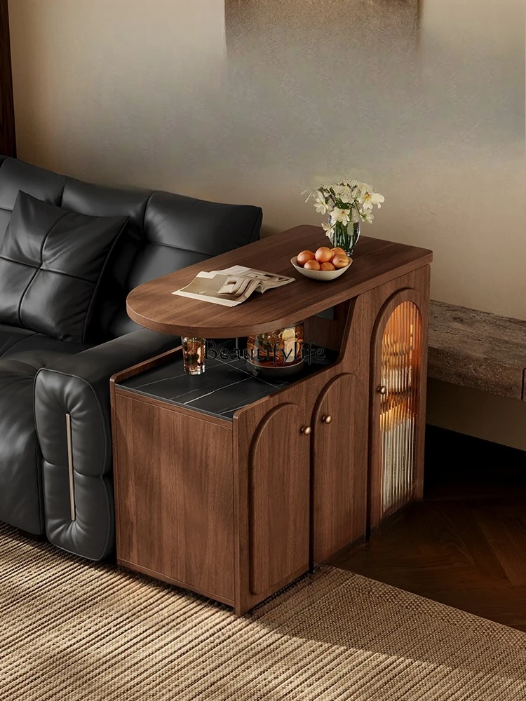 

Vintage Style Mobile Tea Table Home Small Tea Table Living Room Small Sofa Side Cabinet