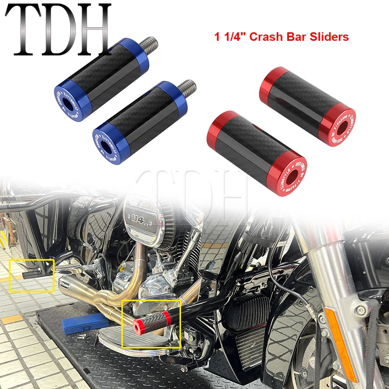 

Motorcycle Engine Guard Falling Sliders For Harley Touring Street Road Glide FLHR FLHT FLTRXS FLTRU Front Crash Bar Slider End