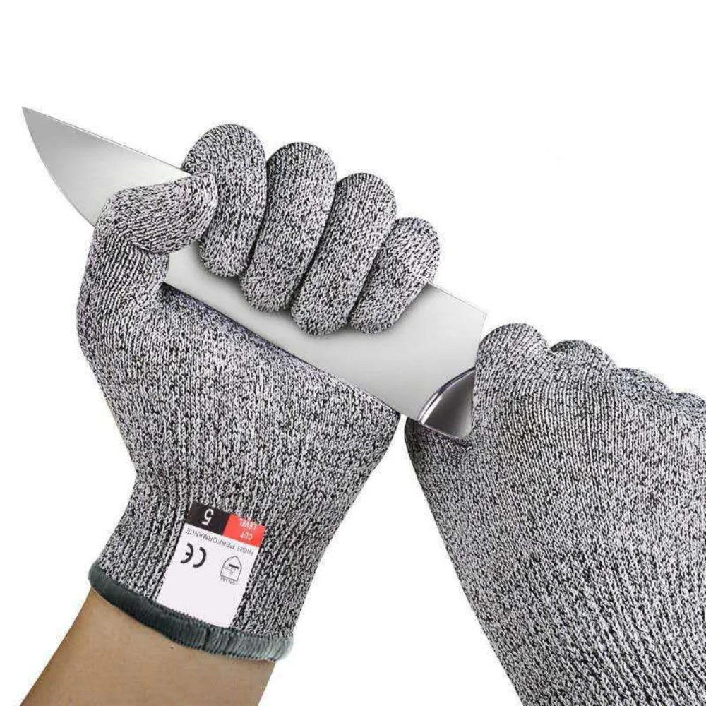 Anti-Schneid-Handschuhe Arbeits schutz Klasse 5 Anti-Schneid-Anti-Piercing-Baustelle Anti-Messer-Schneiden verdickte Verschleiß-Resi