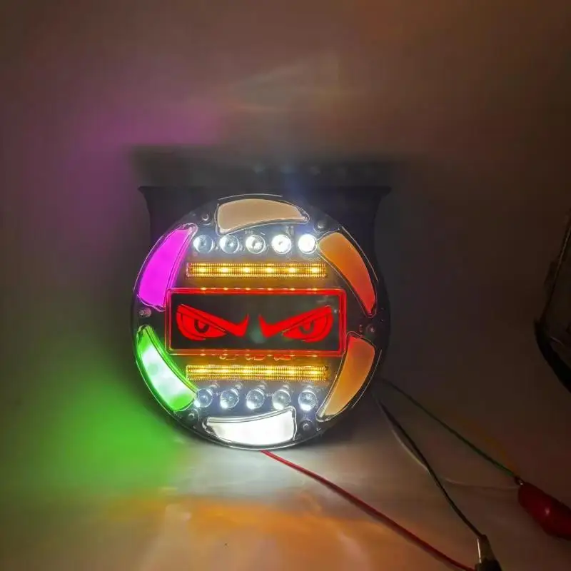 شاحنة LED تحذير الدورية الملونة وامض ضوء الضباب الخفيف بدوره إشارة عكس الضوء القيادة ضوء ضوء الفرامل