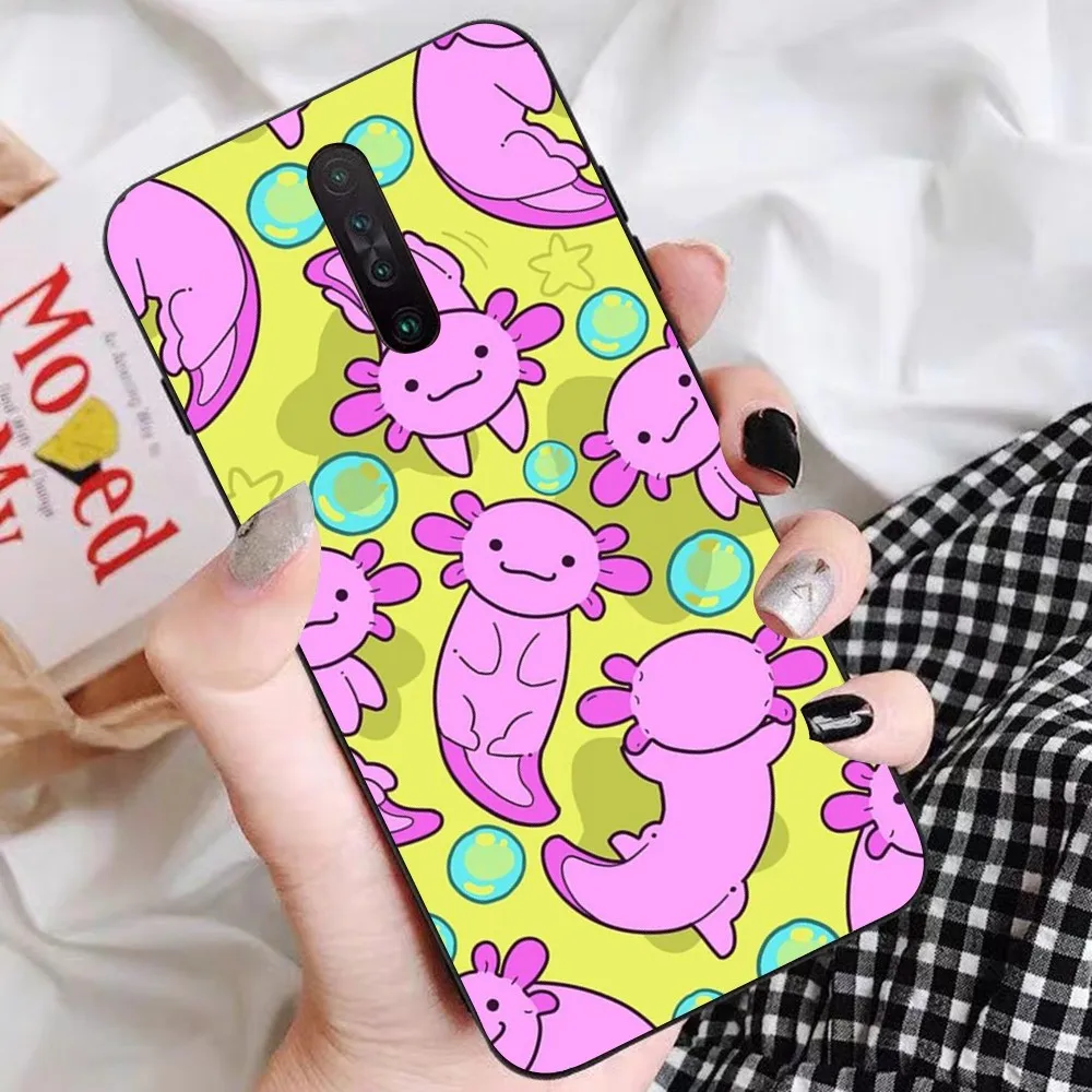 Axolotl-Coque de téléphone pour Redmi, Redmi 5, 6, 7, 8, 9, 10 plus pro, 6, 7, 8, 9 A, GO K20, K30, K40 pro plus, F3 Fundas