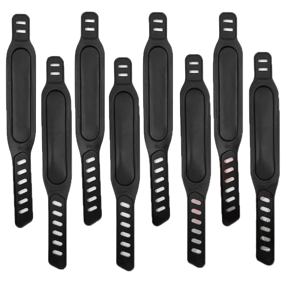 8PCS Exercise Bike Pedal Straps, Adjustable Pedal Straps Foot Pedal Straps for Exercise Bike Home or Gym