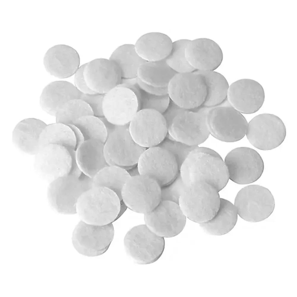 50pcs Facial Microdermabrasion Pad Diamond Dermabrasion Cotton Filters Replacement 10mm for Microdermabrasion Machine Disposable