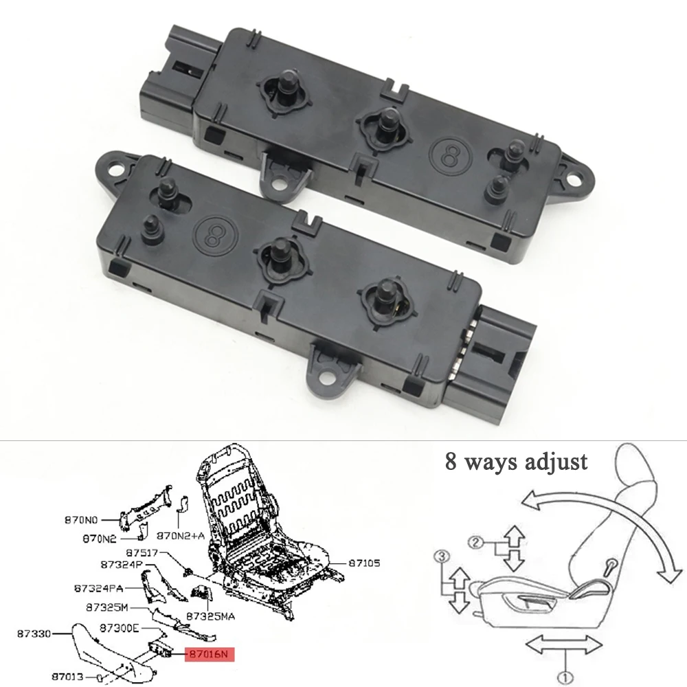 

Front LH/RH Electric Seat Backrest Adjuster Control Adjustment Switch For INFINITI QX50 J502 Q60 G37 CV37 Q50 V37