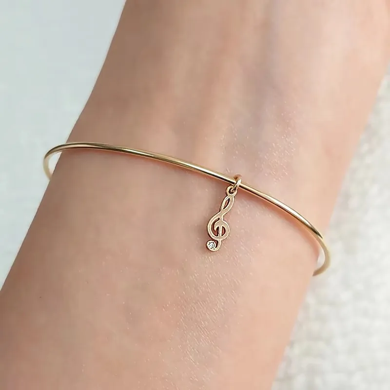 14K Gold Filled Musical Note Charms Gold Filled Charm For Jewelry Making Supplies Bracelet Charm Earring Charm Necklace Charm - view 6