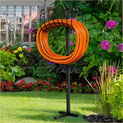 1PC Simple Garden Hose Rack Removable Metal Floor Stand Water Pipe Hose Storage Shelf Rack Outdoor Garden Decoration Tools