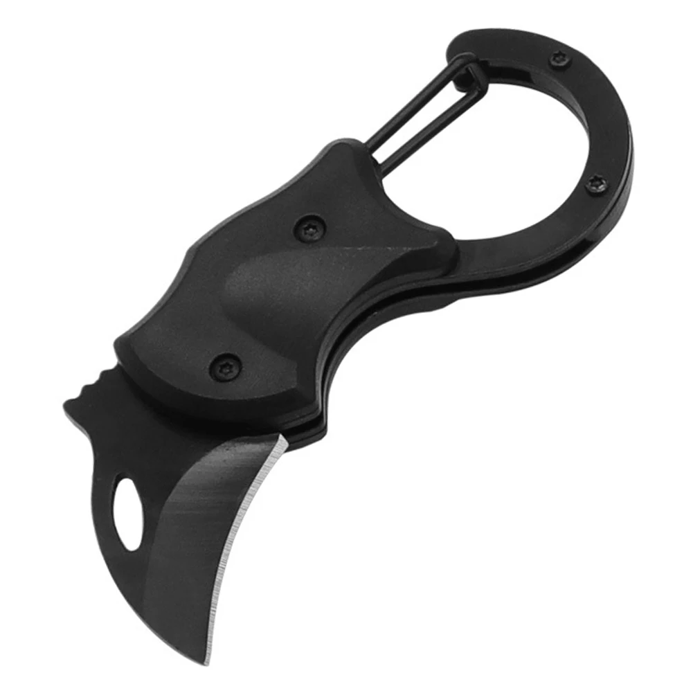 Small Pocket Cutter Carabiner Cutter Mini Fox Self-defense Folding Claw Knifes Carry Courier Keychain Open Box For Outdoor