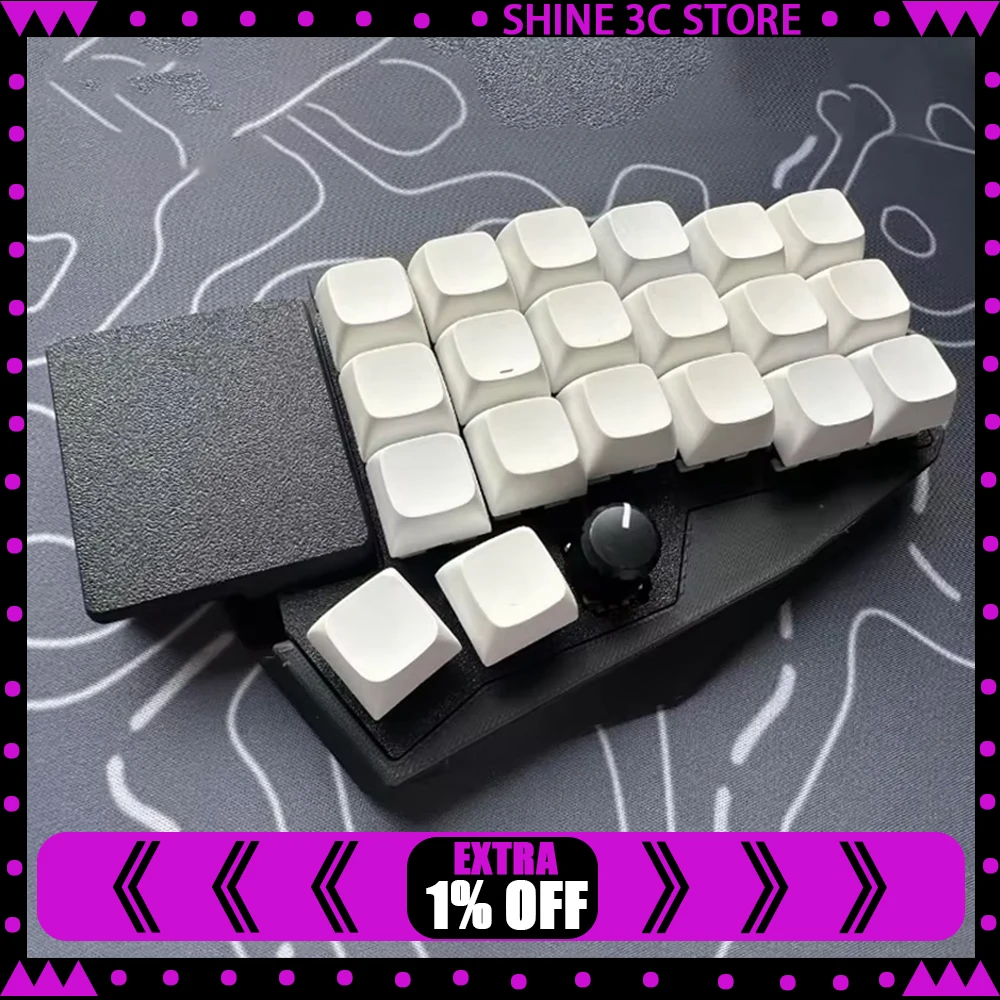 

Corne TP Split Keyboard Kit Wired Hot Swap VIAL With Trackpad MX Switch Wired Corne TP Split Keyboard PC Gamer Accessories
