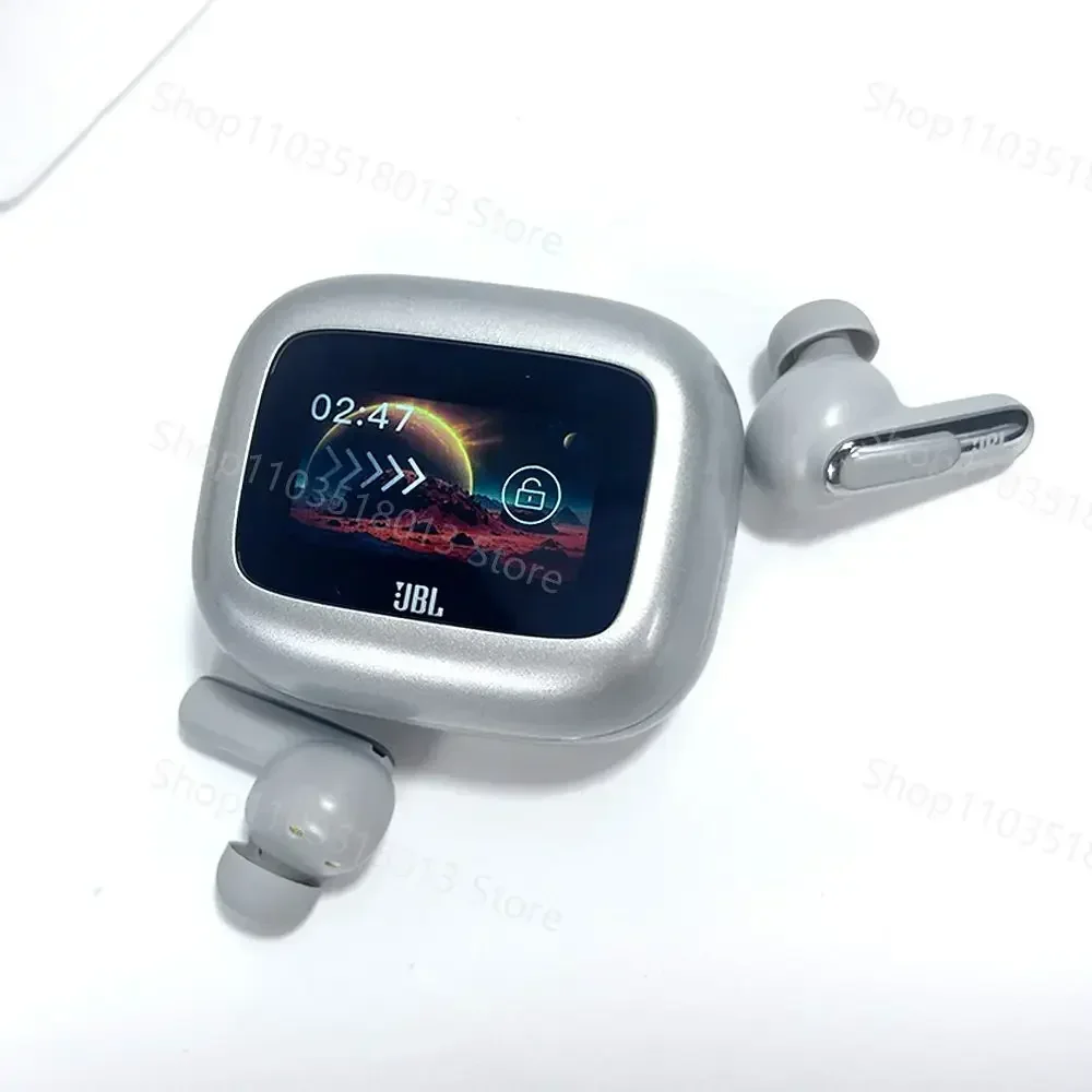 JBL Live Beam 3 True Wireless Bluetooth Earbuds Noise Cancelling Headset with LED Smart Display Box