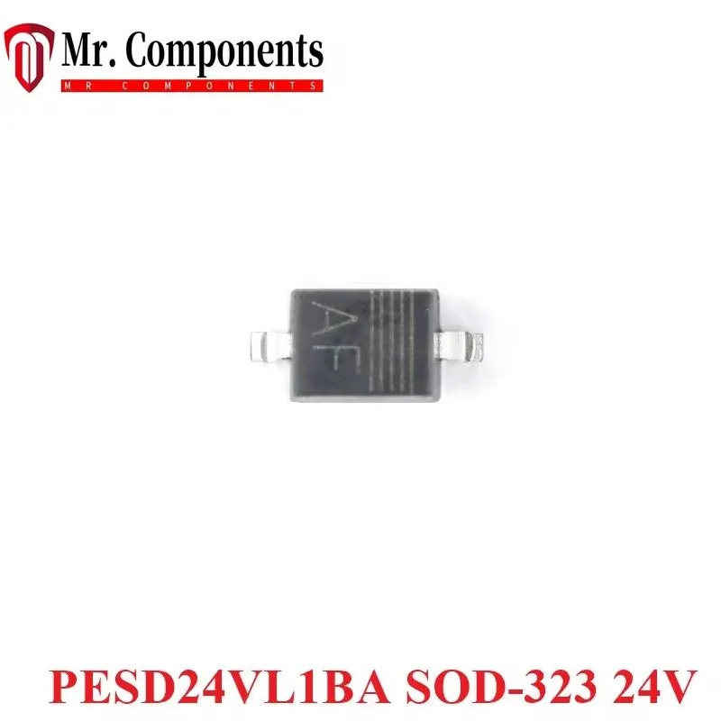 10pcs 3.3V 15V 24V  5V 12V SMD ESD Diode Protection Chip PESD3V3L1BA PESD5V0L1BA PESD15VL1BA PESD24VL1BA SOD-323