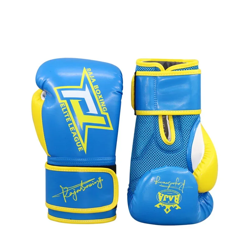 Raja Boxing Gloves Full Palm Breathable Profession MMA Muay Thai Sparring Punching Bag Mitts Training Equipment