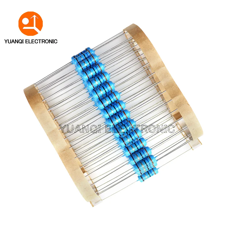 20pcs 1W Resistor de Filme de Metal 1% 1R-2.2M 0.1R 0.22R 1R 150R 1K 3.3K 5.6K 10K 33K 51K 220K 510K 10 33 100 150 220 470 1M ohms