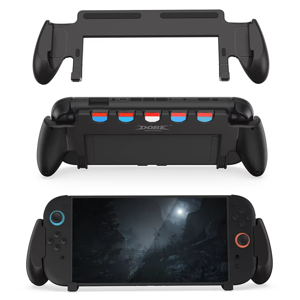 For Nintendo for Switch 2 Grip with Stand Comfortable & Ergonomic Grip Holder Anti Slip Hand Grip Stand Handle Controller Holder