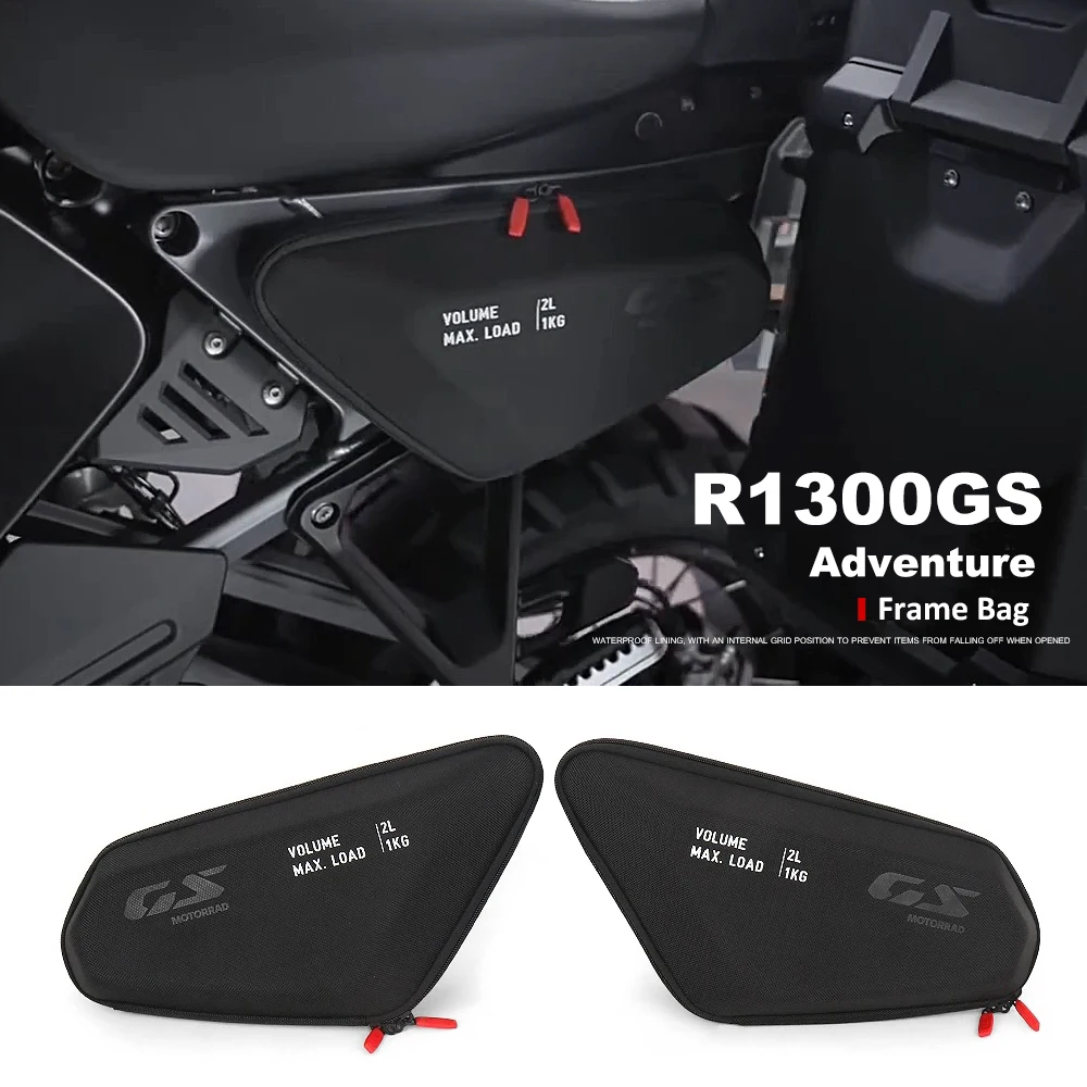 New For BMW R1300GS Adventure R 1300 GSA R1300 GS ADV 2024 2025 Motorcycle Side Frame Bag Storage Package Bags Waterproof Bag