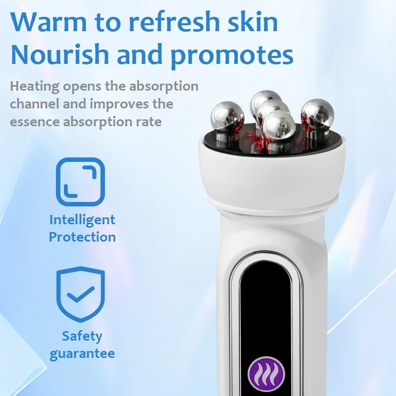 Rodillo EMS para masaje Facial, máquina de Estiramiento Facial, microcorriente, estiramiento de la piel, rejuvenecimiento, línea en V, rodillo para ojos, belleza, cuidado de la piel