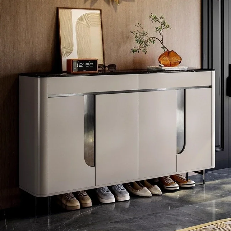 Home Furniture Italian Luxury Marble Shoe Cabinets Shoerack Shoe Rack Organizer Living Room Cabinets Shoes Organizers Cabinet