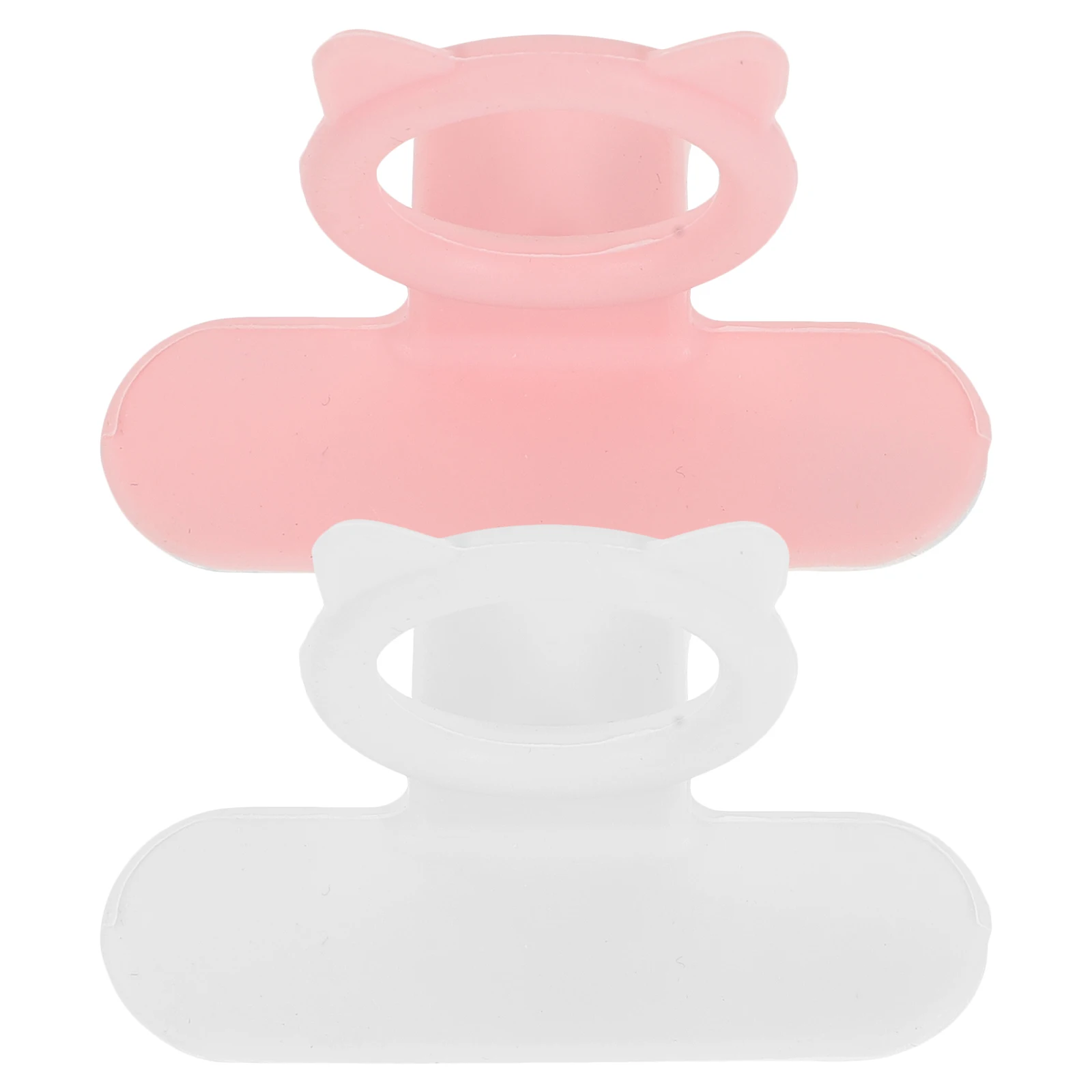 

2pcs Toilet Lid Lifter Silicone Hanger Bathroom Home Decorative Cover Opener Pink White Easy Installation Smooth Finish
