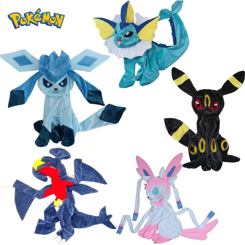 55CM Pokémon Umbreon Garchomp Plush Toy Leather Case Glaceon Cartoon Animal Comfortable Soft Doll Note: Only Leather Shells