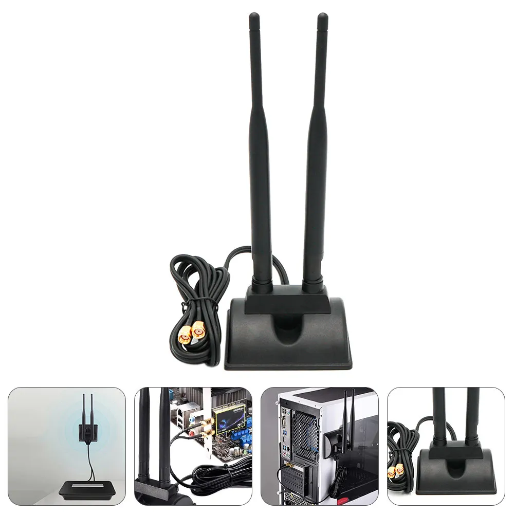 Magnetic Base WiFi Antenna Dual Band 2.4ghz 5.0ghz Directional Signal Booster for Router Pci-E Network Card External USB