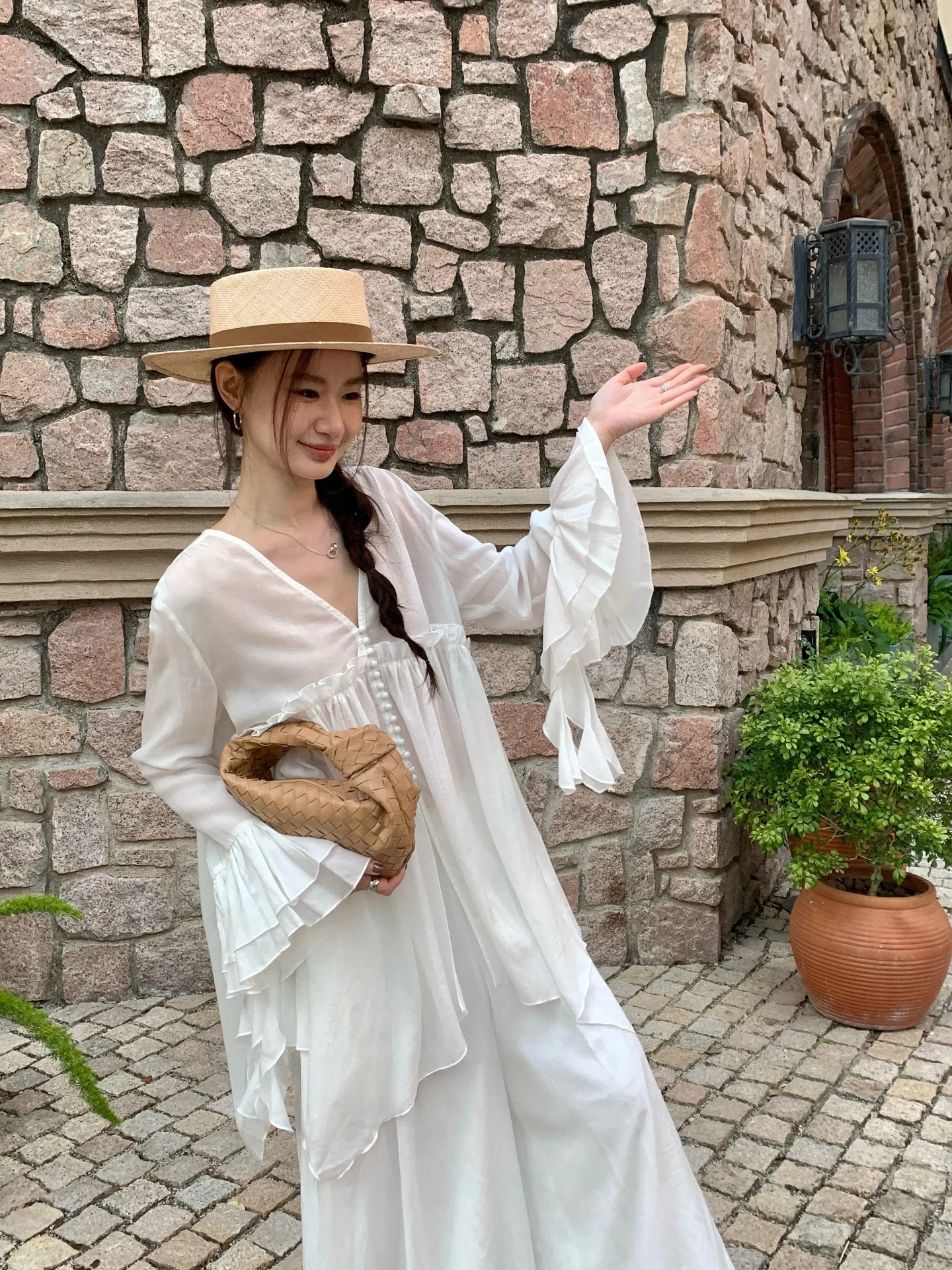 

TCCW Fairy Vaion Sle Белая шифоновая блузка с длинным рукавом для женщин, весна-лето, новый дизайн, элегантная, дышащая