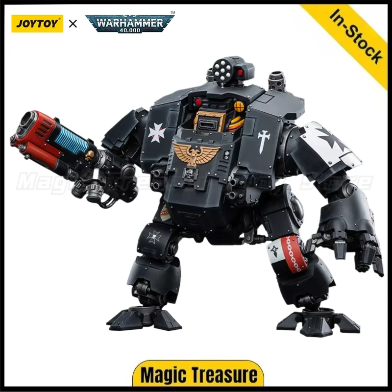 

【In Stock】JOYTOY Warhammer 40K Black Templars Redemptor Dreadnought 1/18 Model Toy