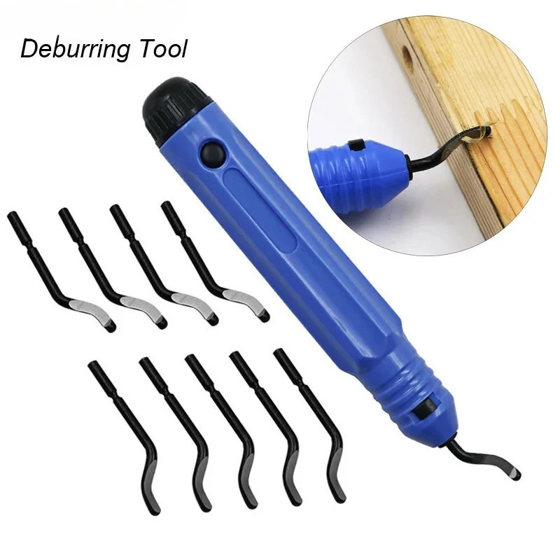 

NEW Hand Metal Deburring Tool Kit Router Bit Rotary Deburr Blades Precision Edge Remover For Wood Plastic Aluminum Copper Steel